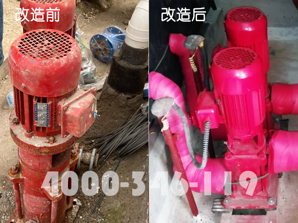 北京通州台湖通亚家园消防水泵改造